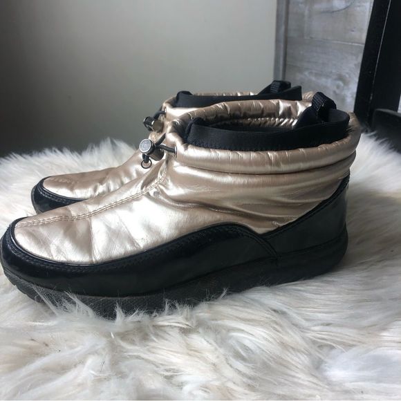 Sporto womens 7 barefoot wool silver metallic short winter booties 7 womens - Picture 5 of 7